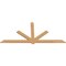 Ekena Millwork Kennewick Timber Gable Bracket, Western Red Cedar, 108"W x 49"H x 1 1/2"D x 5 1/2"F, 11/12 Pitch GBW108X49X0206KEN00SWR - alternate 3
